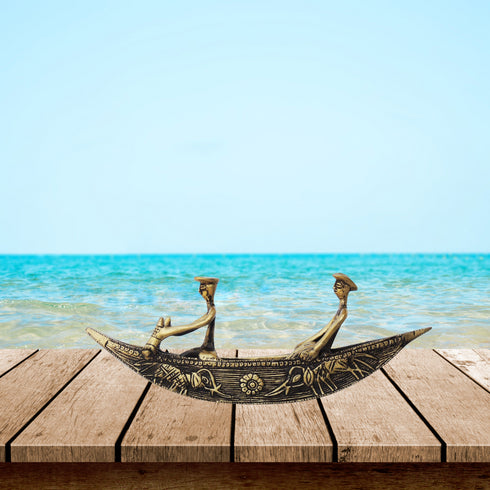 Brass Boat Statue 1.56Kg