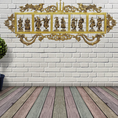 Brass Wall Hanging Das Avatar Statue 5kg