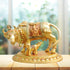 Brass Cow With Calf Statue 2.28kg