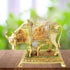 Brass Cow With Calf Statue 2.98kg