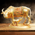 Brass Cow With Calf Statue 4.43kg