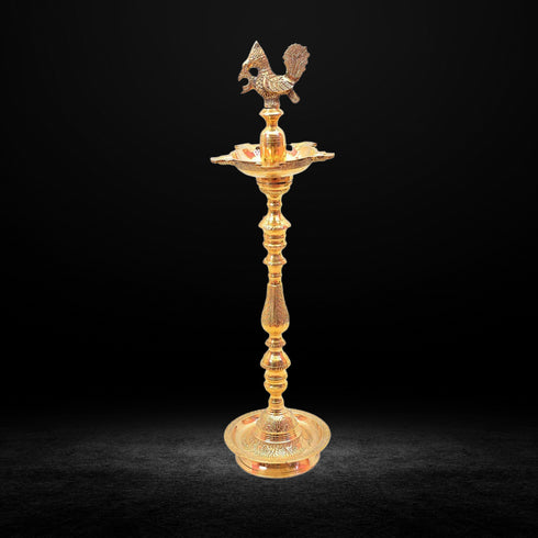 Brass Mahabharat Oil Lamp Deepak 12.5kg