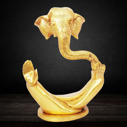 Brass Ganesh Ji Invisible Statue 3.66kg