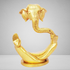 Brass Ganesh Ji Invisible Statue 3.66kg