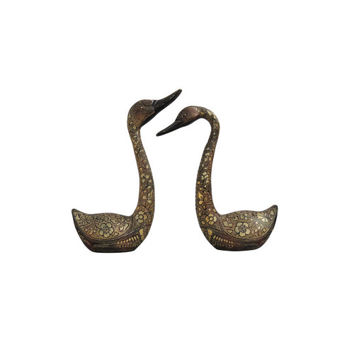 Brass Showpiece Duck Pair 3.16kg