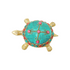 Brass Tortaoise With Coral Statue 0.4Kg