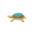 Brass Tortaoise With Coral Statue 0.4Kg