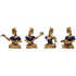 Brass Musical Set Small Statue 1.858kg