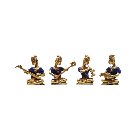 Brass Musical Set Small Statue 1.858kg