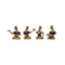 Brass Musical Set Small Statue 1.858kg