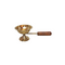 Brass Oil Lamp Deepak With Wooden Handle 0.13Kg
