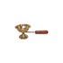 Brass Oil Lamp Deepak With Wooden Handle 0.175Kg