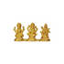 Brass Lgs On Same Base God Idol Statue 0.26Kg