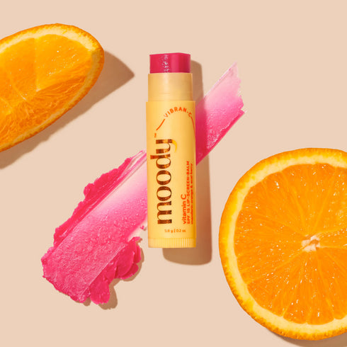 Moody Vitamin C Spf 15 Tinted Lip Balm Cherry Pink