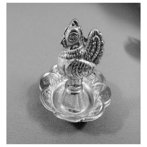 Pure Silver Peacock Agarbatti Stand 11g