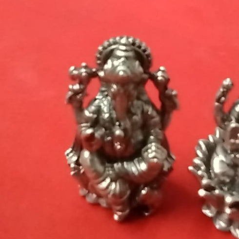 Pure Silver Ganesh Antique Idol 6g