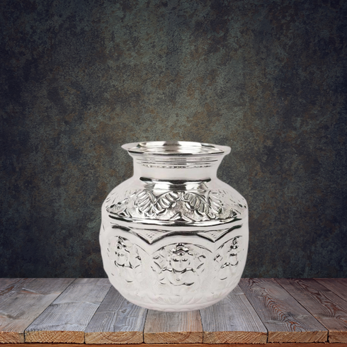 Pure Silver Asthalaxmi Design Kalasham132 grams