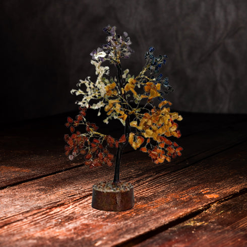 Pushkar 7 Chakra M Seal Crystal Tree