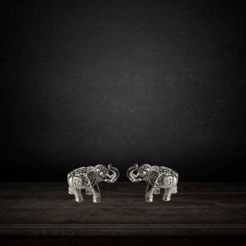 Pure Silver Elephant Pairs 42g