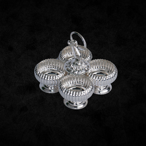 Pure Silver Panchapali Four Bowl Set 50g
