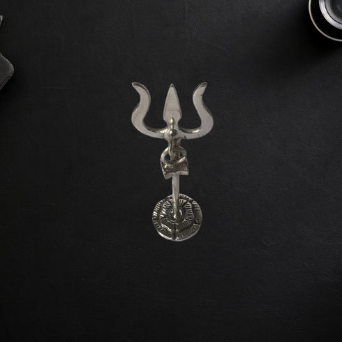 Pure Silver Trishul Antique Idol 20g