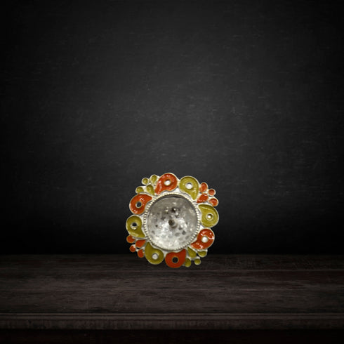 Floating Diya in Pure Silver 13g Each 1