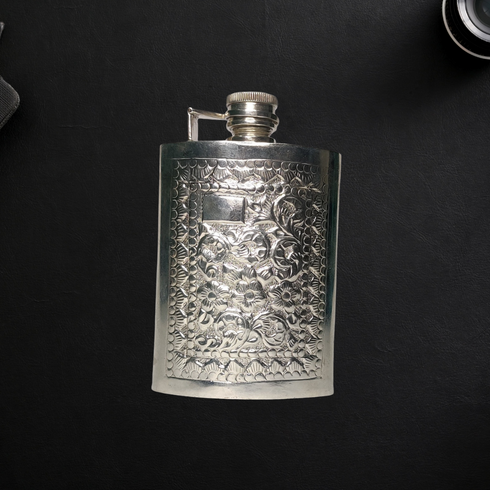 Pure Silver Hip Flask 161.67g