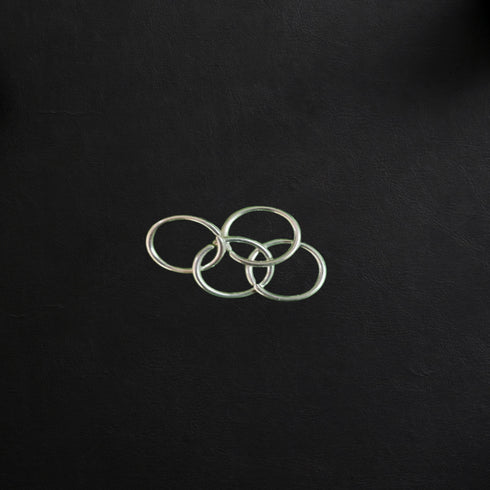 Pure Silver Toe Rings Set of 4