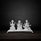Pure Silver Lakshmi Ganesh Saraswati Idol 109g