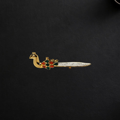 Pure Silver Peacock Agarbatti Stand 14.25g