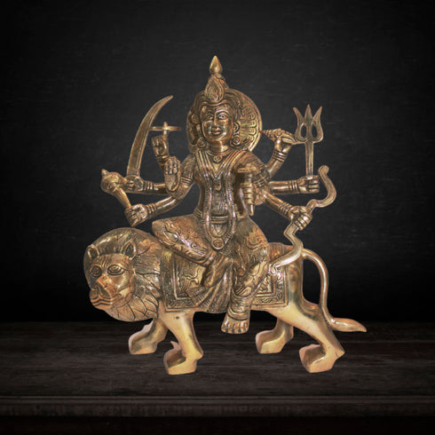 Brass Durga Ji Goddess Idol Statue 8.4kg