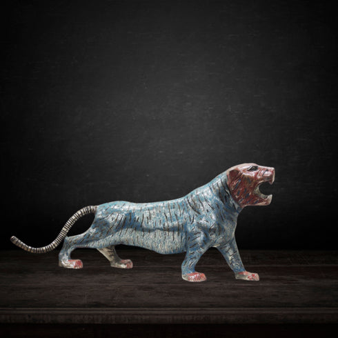 Brass Showpiece Tiger Statue 6.75kg