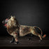 Brass Showpiece Roar Lion Statue 13kg