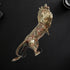 Brass Showpiece Roar Lion Statue 13kg