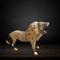 Brass Showpiece Lion Statue 6.76kg