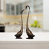 Brass Showpiece Duck Pair Black Statue 6.86kg