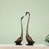 Brass Showpiece Duck Pair Black Statue 6.86kg