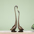 Brass Duck Pair Statue Copper Dotted 4.95kg