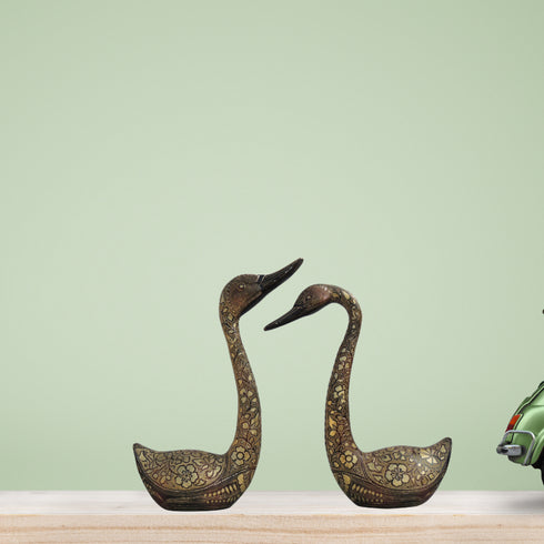 Brass Showpiece Duck Pair 3.16kg