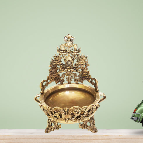 Brass Decorated Urli 2.8kg