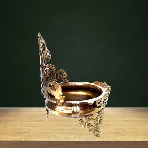 Brass Urli Flower Pot 2.28kg