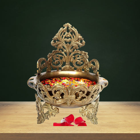 Brass Urli Flower Pot 2.28kg