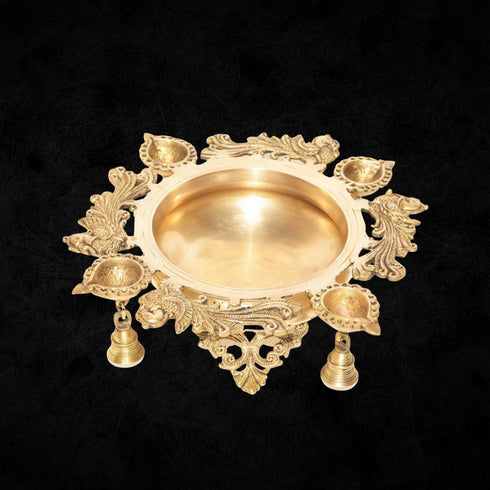 Brass Urli With Deepak 3.07kg