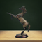 Brass Showpiece Jumping Horse 3.82kg