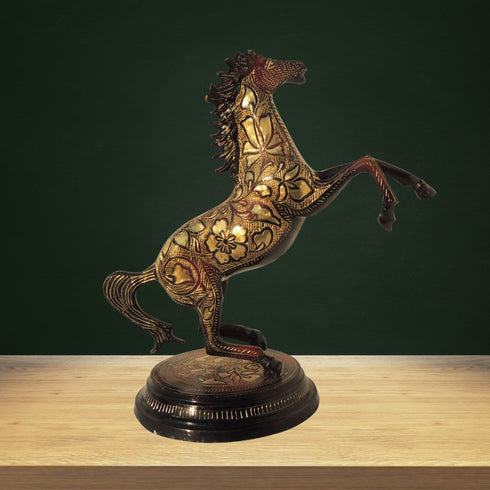 Brass Showpiece Horse Statue 2.7kg
