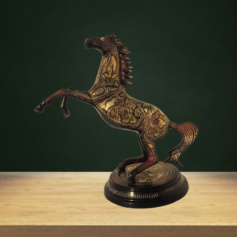 Brass Showpiece Horse Statue 2.7kg