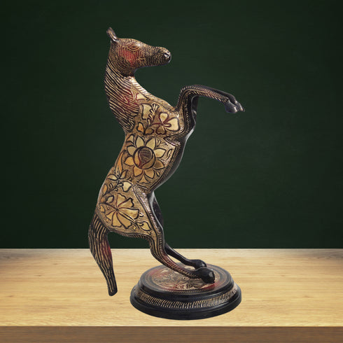 Brass Showpiece Jumping Horse 3.46kg