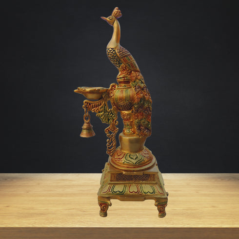 Brass Table Decor Oil Lamp Deepak 4.38kg