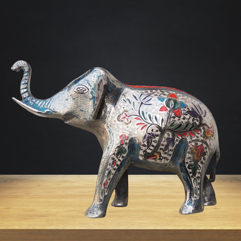 Brass Showpiece Elephant Statue 2.03kg