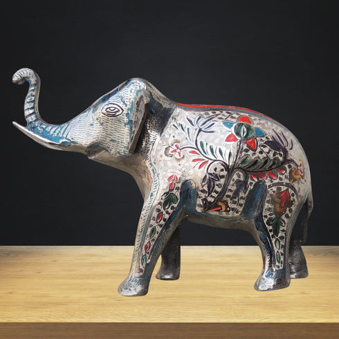 Brass Showpiece Elephant Statue 2.03kg